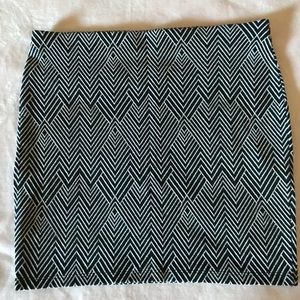 Zara Trafaluc Geometric Knit Mini Skirt